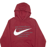 NIKE Mens Red Hoodie S