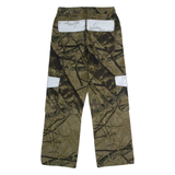 JADED LONDON Camouflage Cargo Mens Twill Trousers Beige Regular Straight W28 L29