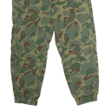G-STAR Cuffed Camouflage Womens Trousers Green Loose Tapered W30 L22