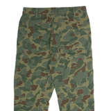 G-STAR Cuffed Camouflage Womens Trousers Green Loose Tapered W30 L22