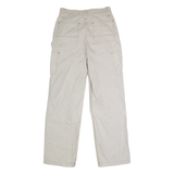 ASOS Carpenter Womens Trousers Cream Regular Straight W28 L32