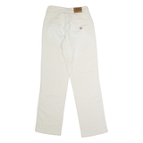 BLUE WILLI'S Womens Trousers White Regular Straight 90s W26 L30