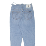 CALVIN KLEIN JEANS Womens Jeans Blue Regular Mom W28 L28