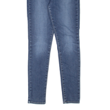 LEVI'S 721 High Rise Womens Jeans Blue Slim Skinny Stone Wash W26 L30