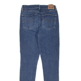 LEVI'S 721 High Rise Womens Jeans Blue Slim Skinny Stone Wash W26 L30