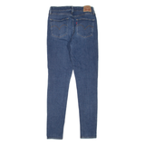 LEVI'S 721 High Rise Womens Jeans Blue Slim Skinny Stone Wash W26 L30
