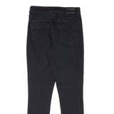 LEVI'S 721 High Rise BIG E Womens Jeans Black Slim Skinny W27 L30