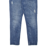 7 FOR ALL MANKIND Josefina Distressed Womens Jeans Blue Slim Skinny W31 L28