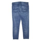 7 FOR ALL MANKIND Josefina Distressed Womens Jeans Blue Slim Skinny W31 L28