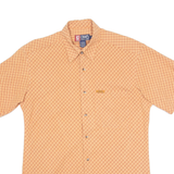 CHAPS RALPH LAUREN Mens Shirt Orange Check M