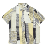 CREATION ATELIER GJ Mens Shirt Yellow Crazy Pattern M