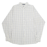 NAUTICA Mens Shirt Cream Check Long Sleeve L