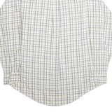 NAUTICA Mens Shirt Cream Check Long Sleeve L