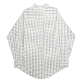 NAUTICA Mens Shirt Cream Check Long Sleeve L