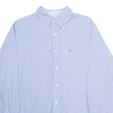 TOMMY HILFIGER Mens Shirt Blue Gingham Long Sleeve M