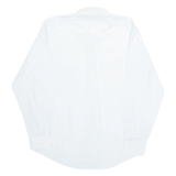 LISI NEIKE Mens Shirt Blue Linen Pinstripe Long Sleeve S