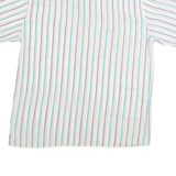 COLDOR Mens Shirt White Striped L