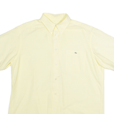 LACOSTE Mens Plain Shirt Yellow L