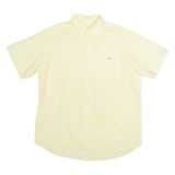 LACOSTE Mens Plain Shirt Yellow L