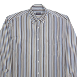 PAUL & SHARK Mens Shirt Blue Striped Long Sleeve XL