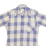 MULTIFORM Mens Shirt Beige 90s Check S