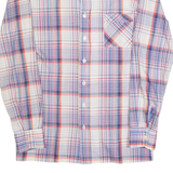 ALDO ORELLI Mens Shirt Blue 90s Check Long Sleeve M