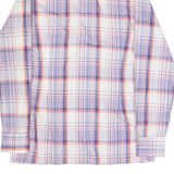 ALDO ORELLI Mens Shirt Blue 90s Check Long Sleeve M