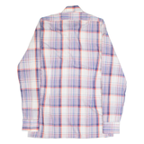 ALDO ORELLI Mens Shirt Blue 90s Check Long Sleeve M