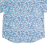 CALVIN KLEIN Mens Shirt Blue Crazy Pattern XL