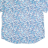 CALVIN KLEIN Mens Shirt Blue Crazy Pattern XL