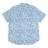 CALVIN KLEIN Mens Shirt Blue Crazy Pattern XL