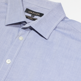 JAEGER Mens Plain Shirt Blue Long Sleeve XL