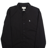 JACK WILLS Mens Formal Shirt Black Long Sleeve S