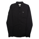JACK WILLS Mens Formal Shirt Black Long Sleeve S