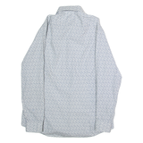 CALVIN KLEIN Slim Fit Womens Shirt White Floral Long Sleeve L