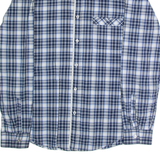 HUGO BOSS Slim Fit Mens Shirt Blue Plaid Long Sleeve L