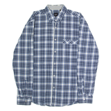 HUGO BOSS Slim Fit Mens Shirt Blue Plaid Long Sleeve L