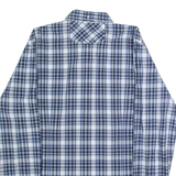 HUGO BOSS Slim Fit Mens Shirt Blue Plaid Long Sleeve L