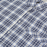 HUGO BOSS Slim Fit Mens Shirt Blue Plaid Long Sleeve L