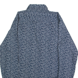 TED BAKER Mens Shirt Blue Crazy Pattern Long Sleeve S