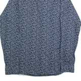 TED BAKER Mens Shirt Blue Crazy Pattern Long Sleeve S