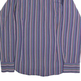 TED BAKER Mens Shirt Blue Striped Long Sleeve XL