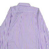 TED BAKER Mens Shirt Purple Striped Long Sleeve 2XL