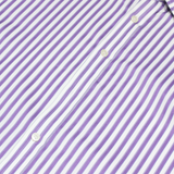 TED BAKER Mens Shirt Purple Striped Long Sleeve 2XL