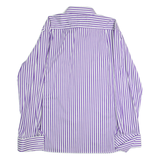 TED BAKER Mens Shirt Purple Striped Long Sleeve 2XL