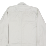 BEN SHERMAN Mens Plain Shirt Grey 90s Long Sleeve L