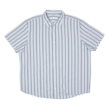 CALVIN KLEIN Mens Shirt Blue Striped XL