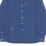 LEVI'S Mens Shirt Blue Spotted Long Sleeve M
