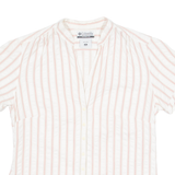 COLUMBIA Womens Shirt White Striped M