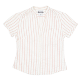 COLUMBIA Womens Shirt White Striped M